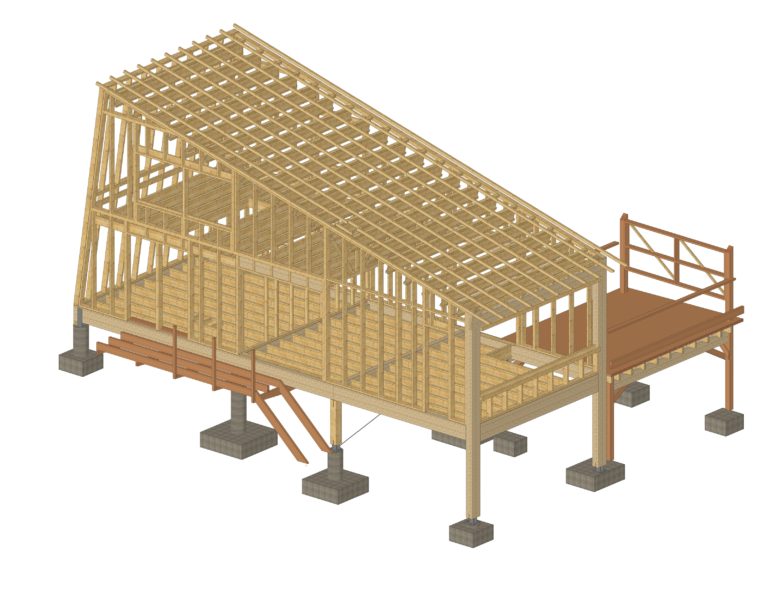 Maison Bois sur pilotis 10