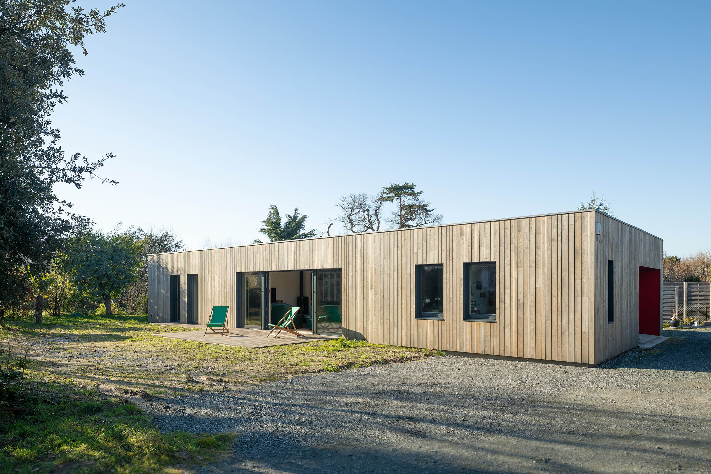 Maison passive bois massif - Sinéco Charpente