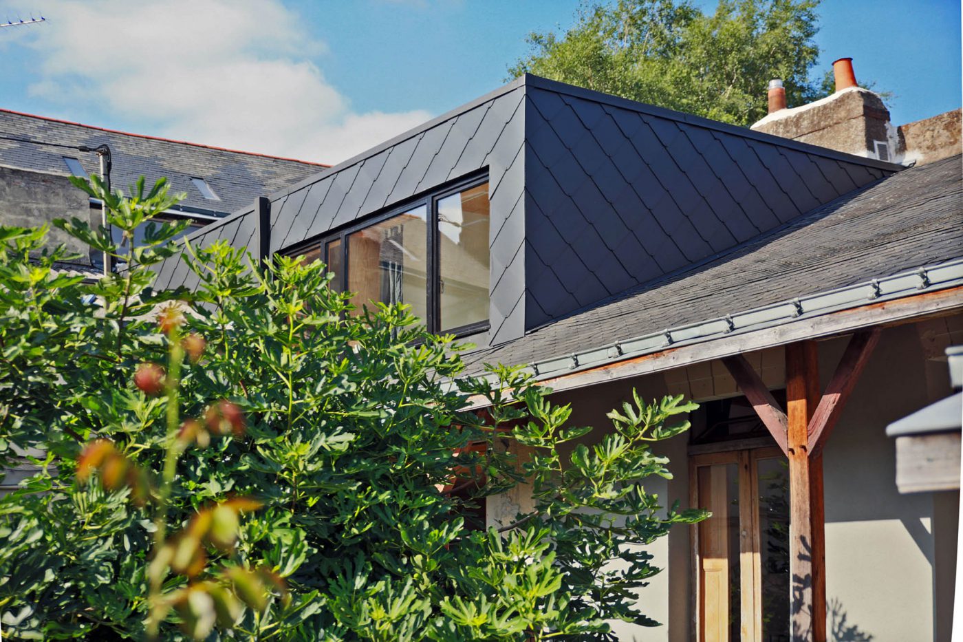 Surélévation bois et menuiserie extérieure en bois