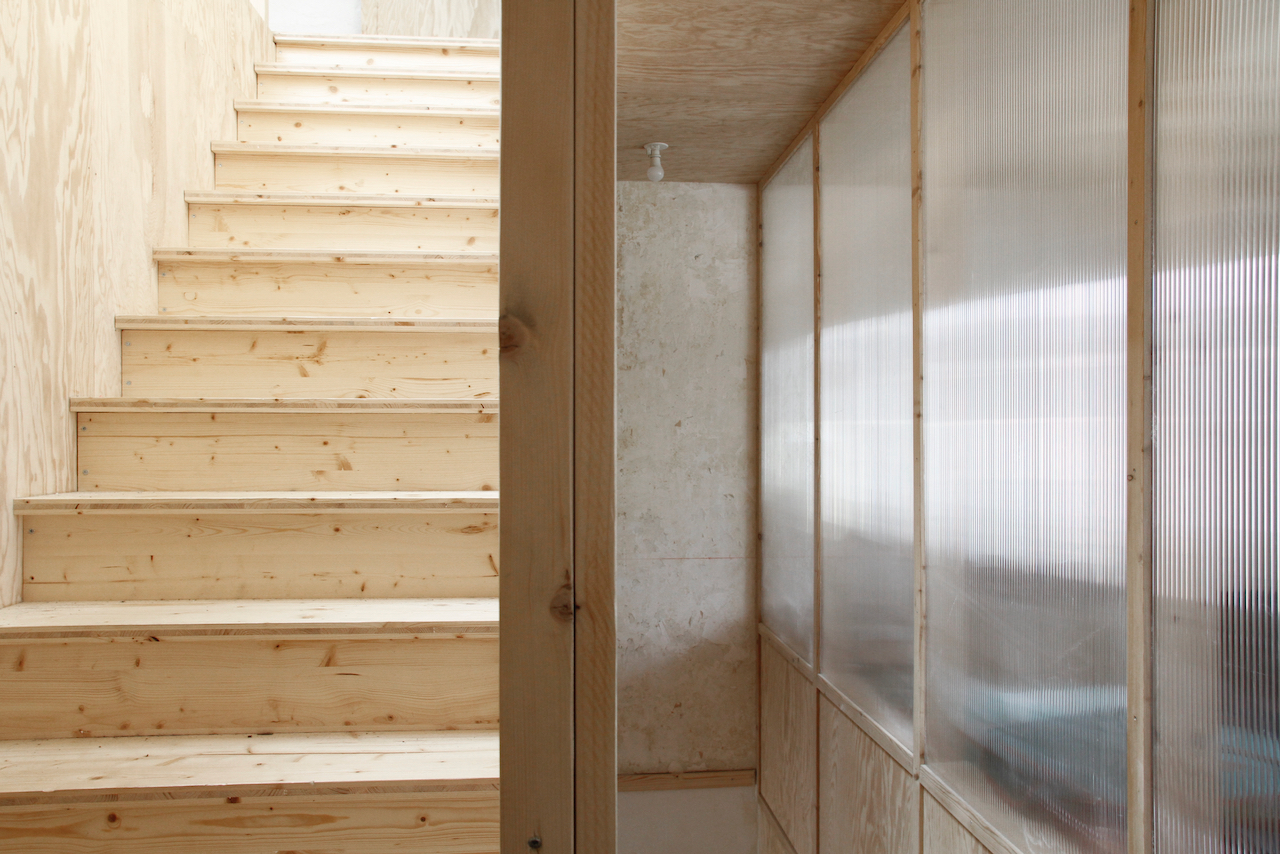 Escalier bois à Nantes