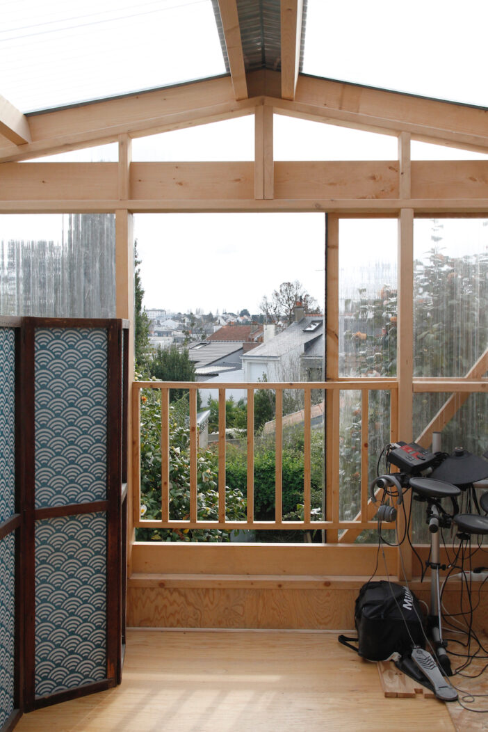 Serre en bois à Nantes